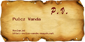 Pulcz Vanda névjegykártya
